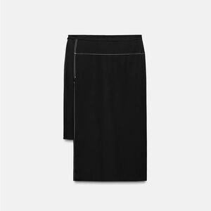 Zara Black Asymmetrical Skirt